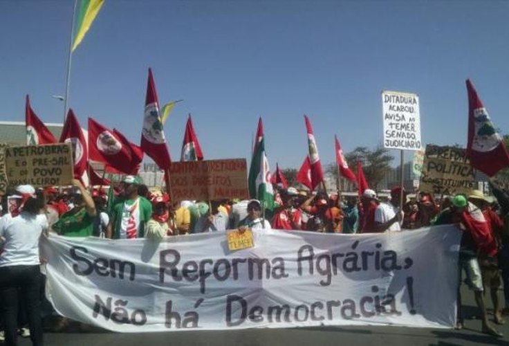 Em Brasília, protesto contra o governo Temer pede novas eleições