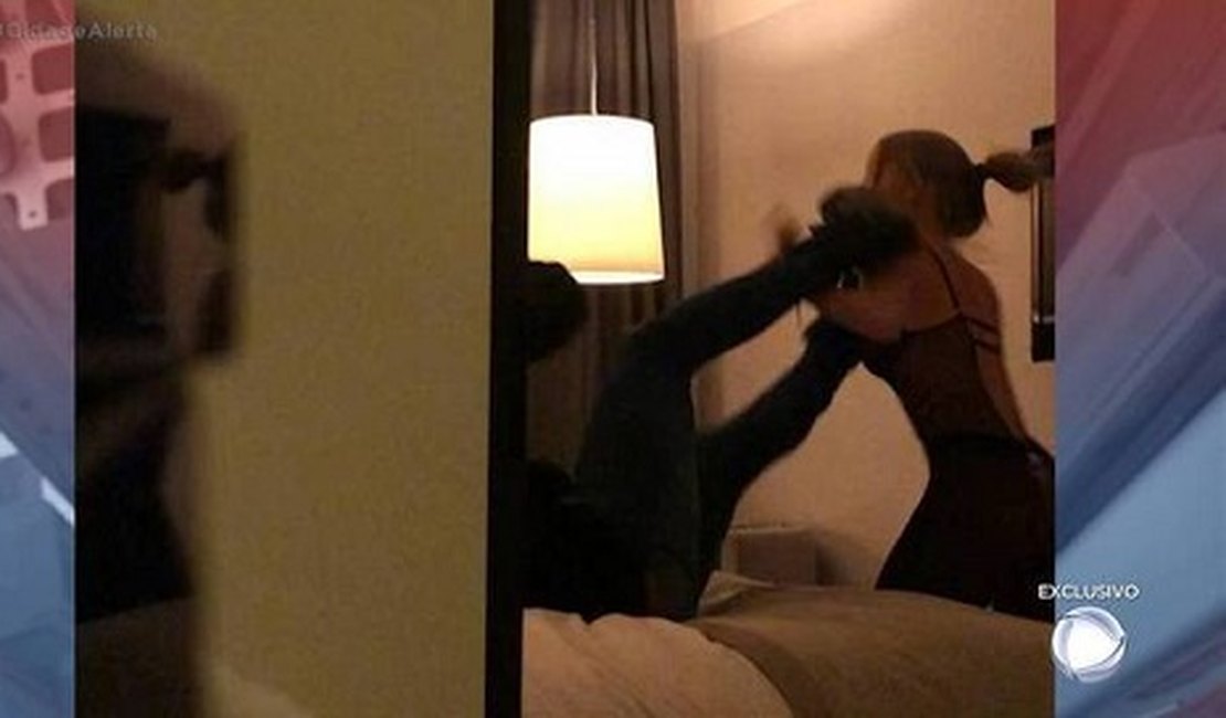 Imagem mostra suposta briga de Neymar e modelo em quarto de hotel