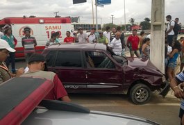 Grave acidente deixa duas pessoas feridas na AL-220 em Arapiraca