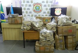 PF de Sergipe apreende 400 kg de maconha que seria distribuída em AL e PE