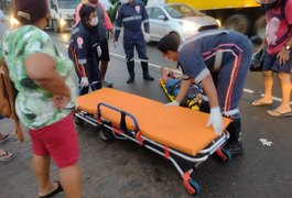 Colisão envolvendo duas motocicletas deixa condutores feridos, em Arapiraca