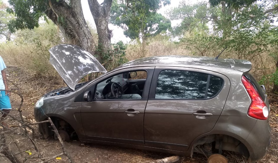 Veículo roubado em Girau do Ponciano é encontrado em Sergipe