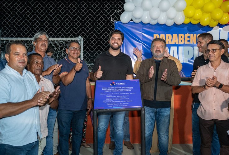 Prefeitura de Traipu inaugura quadras esportivas no Sítio Novo e Vila São José durante programação dos 134 anos do município