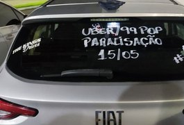 Motoristas por aplicativo de Alagoas aderem a paralisação geral nesta segunda-feira, 15