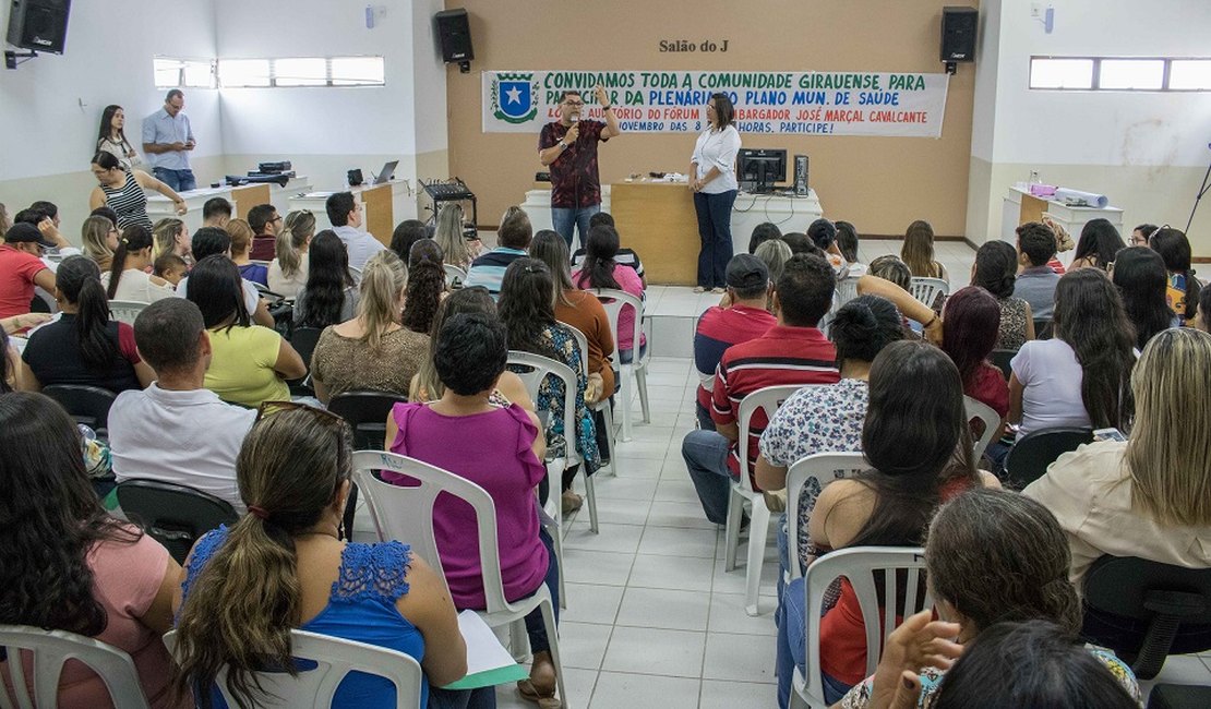 Secretaria Municipal de Saúde de Girau do Ponciano realiza plenária para discutir novo plano de saúde