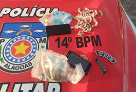 PM flagra tráfico de drogas e embriaguez ao volante no interior de Alagoas