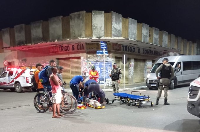 Motociclista fica ferido após ser atingido por veículo de passeio, em Arapiraca