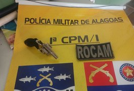 Rocam da 1ª CPM/I prede jovem com arma de fogo na zona rural de Anadia