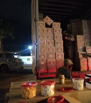 Operação da Sefaz  apreende veículo que transportava alimentos e roupas sem nota fiscal