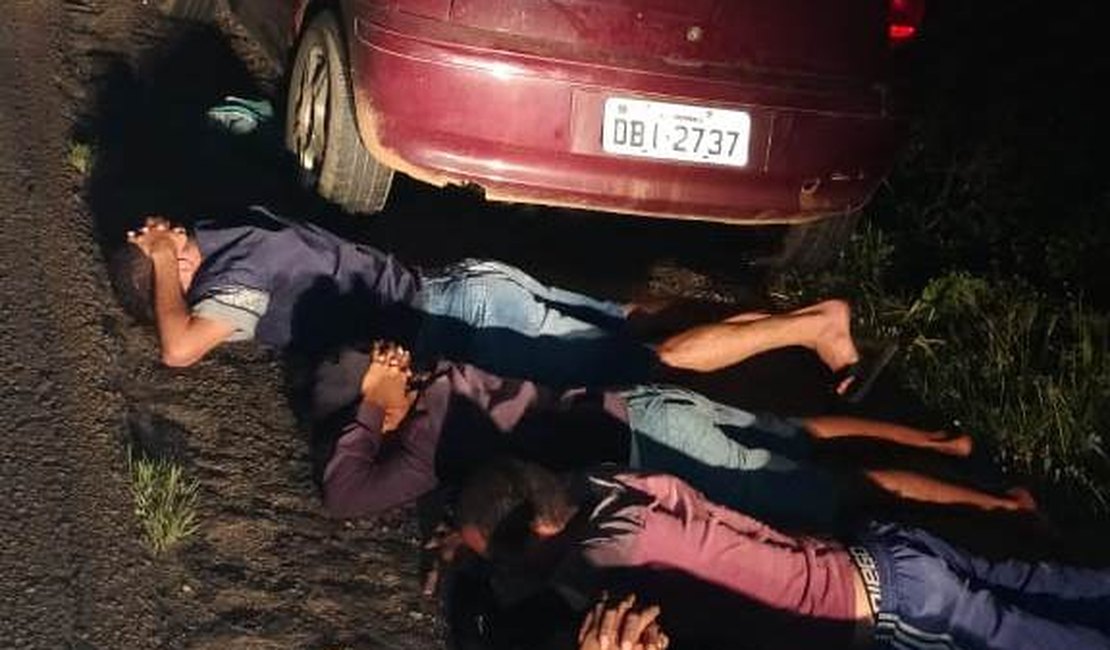 Polícia captura quatro suspeitos de arrastão em Craíbas, Taquarana e Coité do Noia