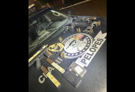Pelopes do 3º BPM prende quatro indivíduos e apreende submetralhadora artesanal em bairro de Arapiraca