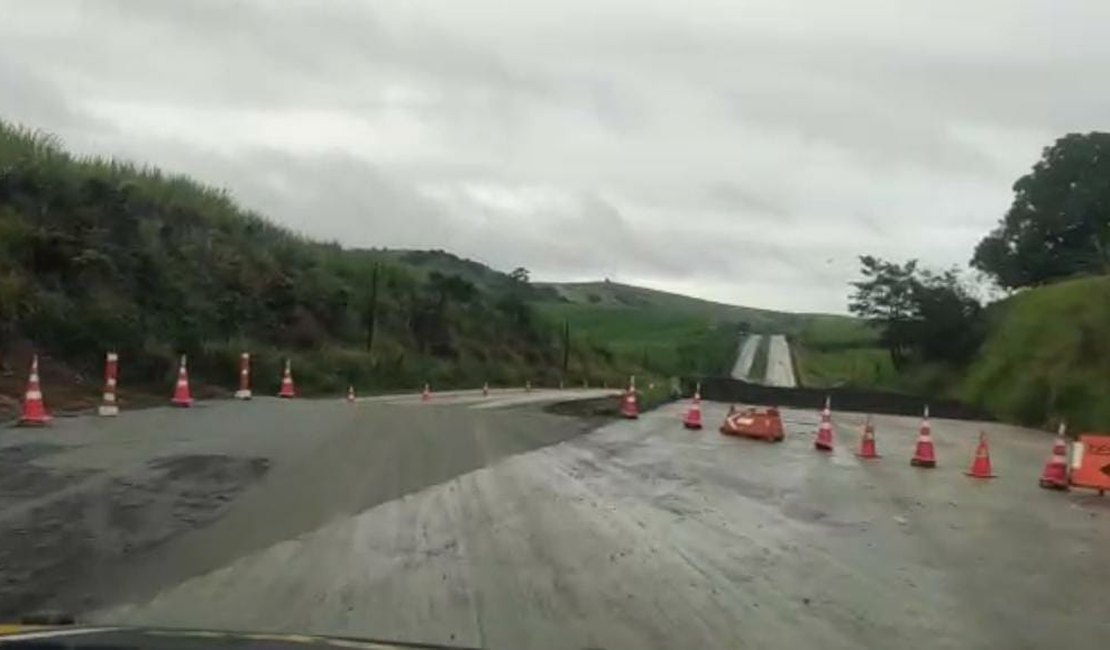 Vídeo mostra cuidados que devem ser tomados em rodovia recém-liberada no interior de Alagoas