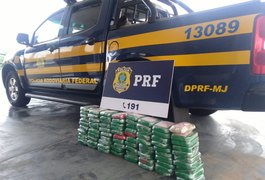 80Kg de pasta de cocaína são apreendidos pela PRF na BR 423, em Canapi