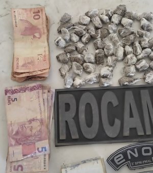 Homem é preso e adolescente apreendida com drogas próximo ao mercado público de Arapiraca