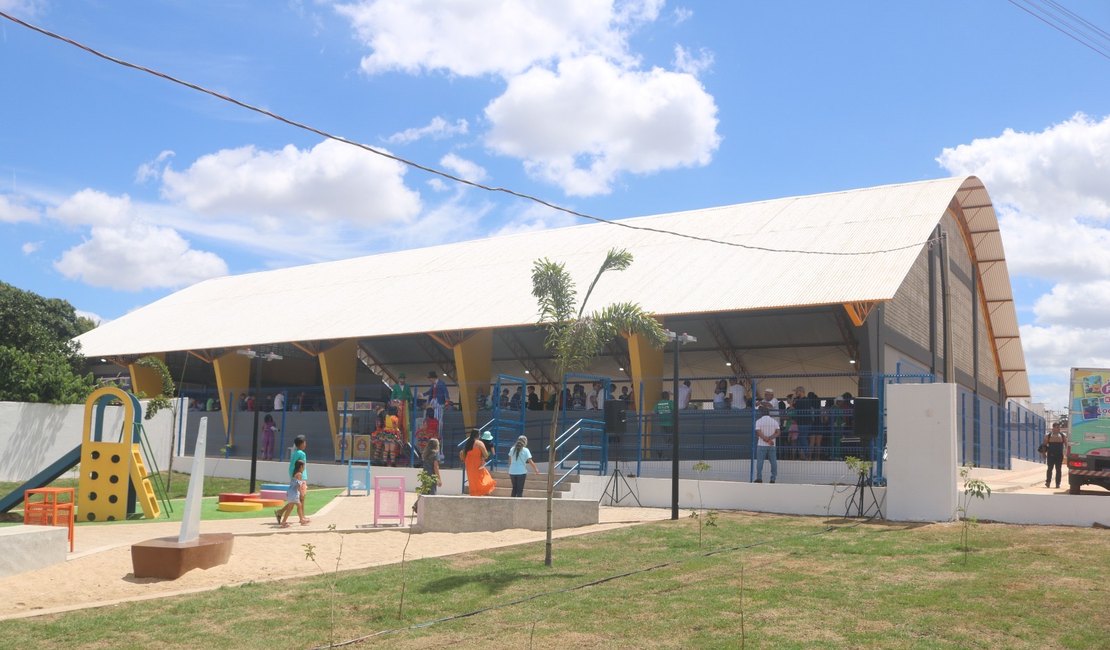 Vídeo. Prefeitura de Arapiraca inaugura Ginásio de Esportes na Baixa da Onça
