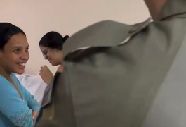 Guarnição responsável por parto de emergência às margens da AL-115 visita mãe e recém-nascido