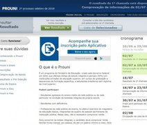 Prouni 2018: resultado da primeira chamada do 2º semestre é divulgado