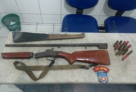 Militares do CISP Messias apreendem arma de fogo na Zona Rural do município