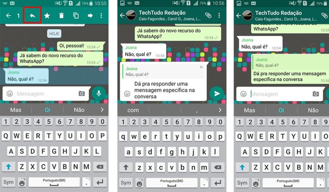 WhatsApp tem recurso 'Citação' para responder mensagem específica; veja como usar