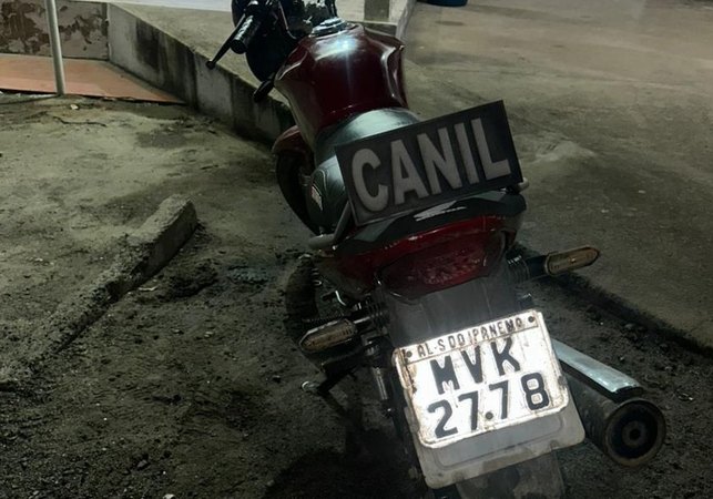 Canil do 3º BPM recupera motocicleta roubada há menos de 24 horas em Arapiraca
