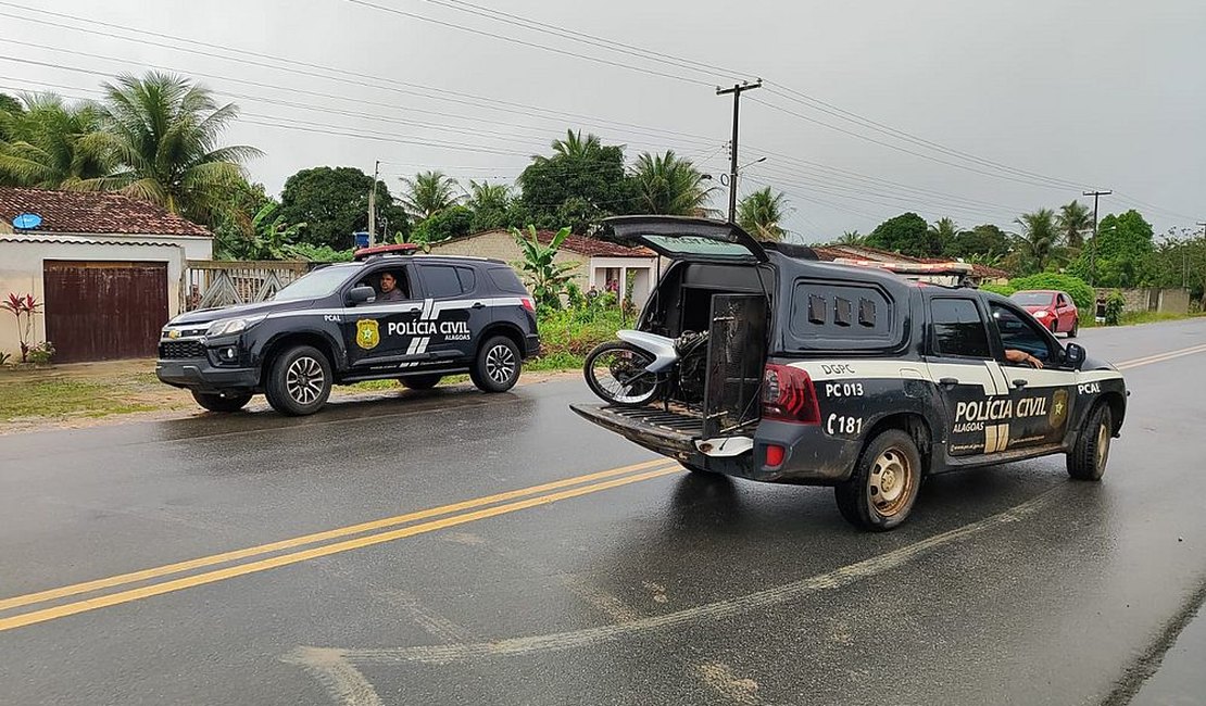Operação para combater roubos e furtos prende cinco suspeitos e apreende menor no ﻿Baixo São Francisco alagoano