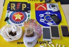Dupla é presa com drogas e arma de fogo durante operação em São Miguel dos Campos