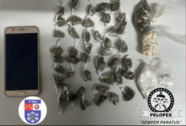 Jovem é preso suspeito de tráfico de drogas em Arapiraca