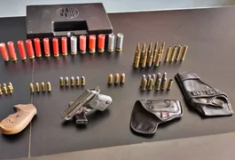 Pistola e dezenas de munições são apreendidas com homem em Rio Largo