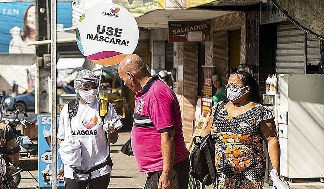 Lei aprovada: ficar sem máscara em locais públicos pode resultar em multa de R$ 500, em Alagoas