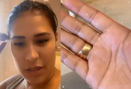 Com equipe dispensada, Simone mostra mãos calejadas após faxina em mansão