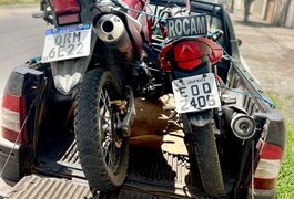 Rocam do 3º BPM recupera dois veículos com queixa de roubo, em Arapiraca