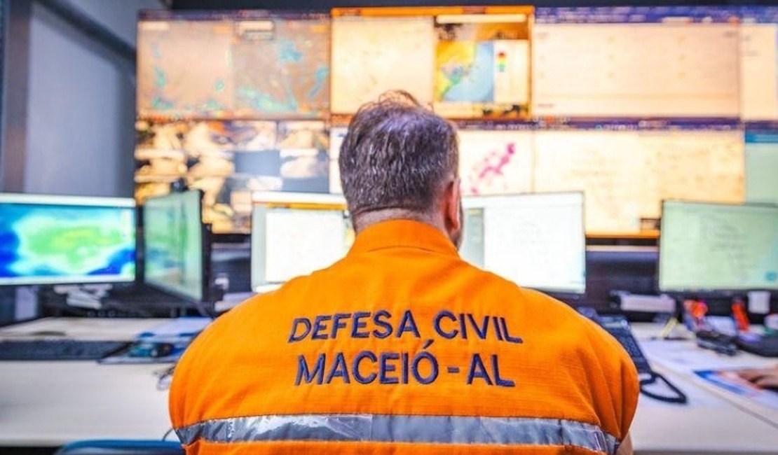Defesa Civil de Maceió alerta para possibilidade de chuvas significativas na sexta-feira (17)