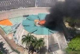Incêndio atinge prédio da Assembleia Legislativa do Ceará