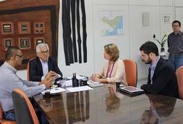 Reitor da Ufal discute processo de transição com candidatos eleitos Valéria Correia e José Vieira