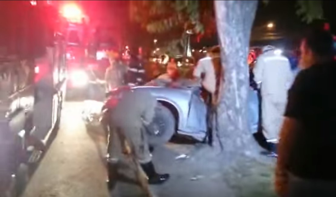 Grave acidente deixa um morto e quatro feridos em Maceió