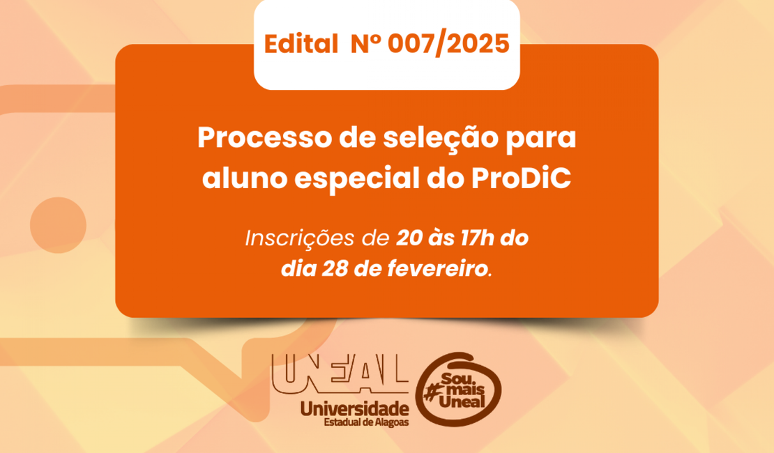 Uneal disponibiliza 20 vagas para aluno especial do mestrado do ProDiC