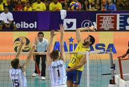 Em Maceió, Brasil vence a Argentina e é campeão Sul-Americano de vôlei