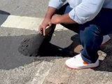 'Asfalto ou chiclete?': remendo em avenida movimentada causa polêmica em BH