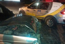 Motociclista fica ferido após bater de frente com carro, em Arapiraca