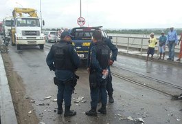 PRF confirma acidente em ponte na divisa de AL e SE