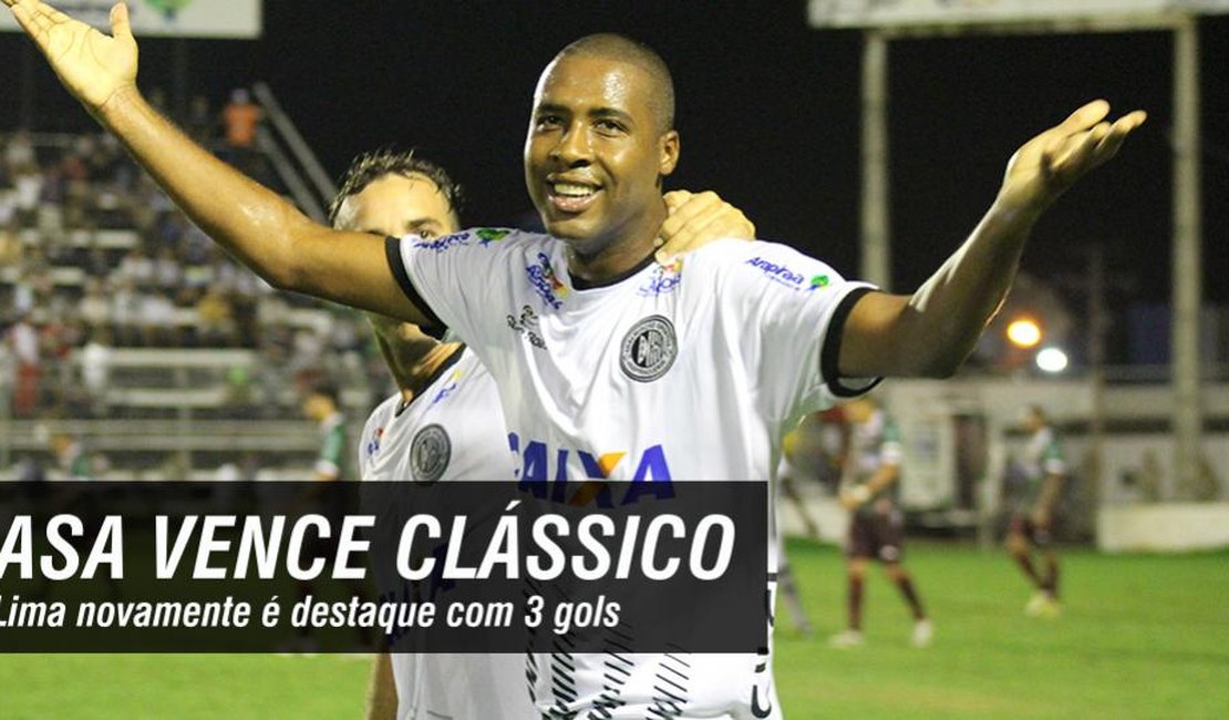 ASA vence clássico do interior e Lima novamente é destaque com 3 gols