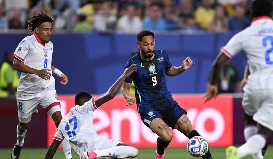Brasil vence o Haiti por 3 a 0 e assume a liderança do grupo C da Copa do Mundo