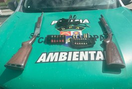 PM-AL recolhe 11 armas de fogo e resgata cerca de 400 aves silvestres em Alagoas