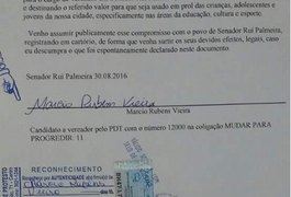 Candidato a vereador registra em cartório doação de metade do salário caso eleito, em Alagoas