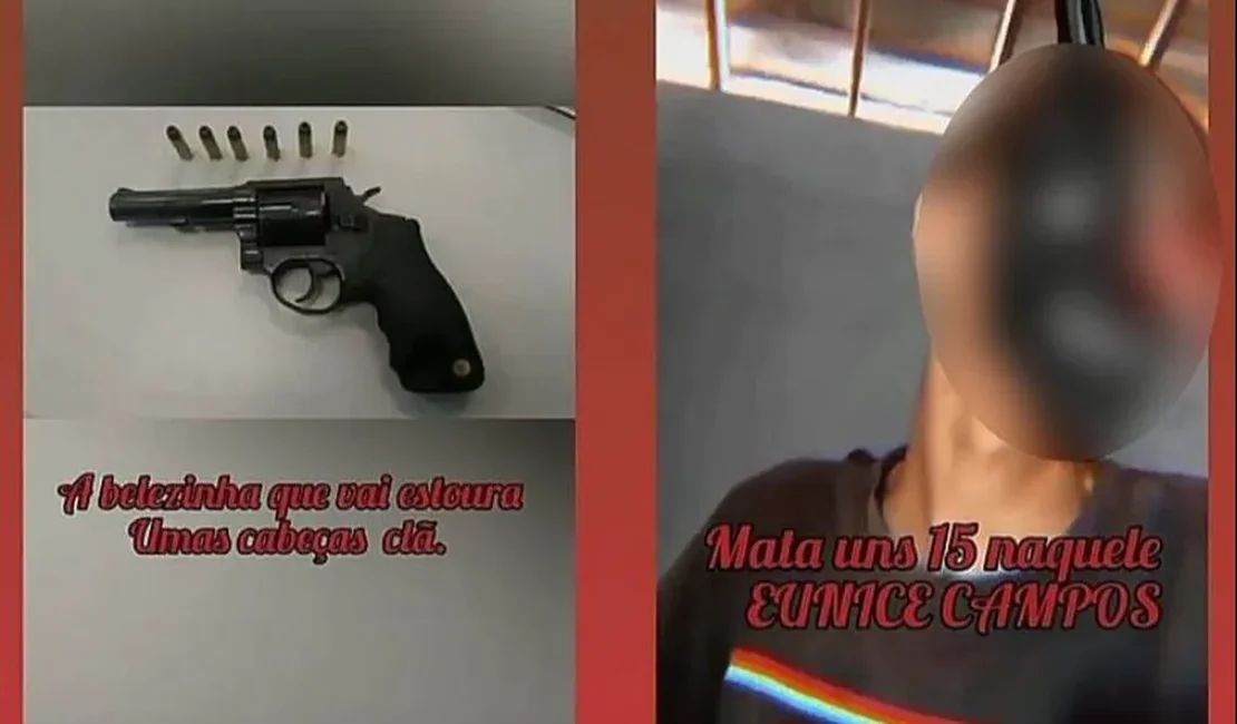 Polícia localiza irmãos que estavam usando fotos de armas para ameaçar alunos de escola pública de Alagoas