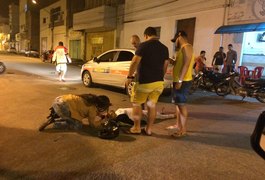 Casal fica ferido após acidente no Parque Ceci Cunha, em Arapiraca