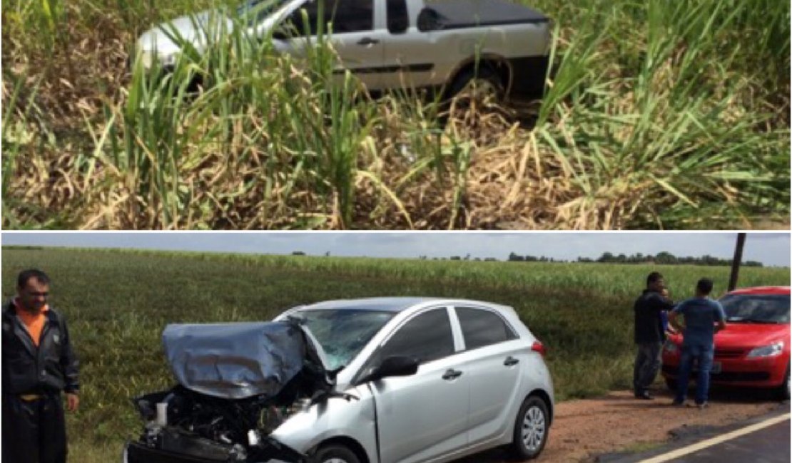 Acidente automobilístico deixa homem ferido na AL 220 em Limoeiro de Anadia