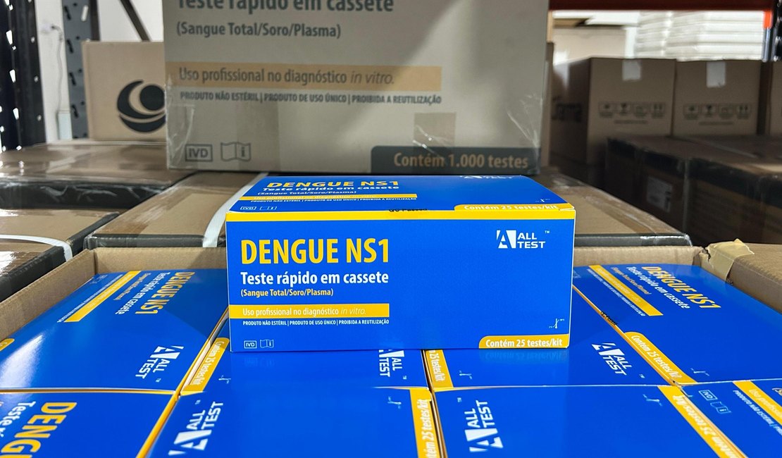 Sesau distribui quase 2 mil caixas de testes rápidos para detecção da dengue nesta quarta-feira (5)