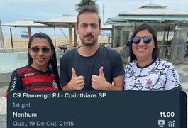 Cartolouco coloca todo seu dinheiro em aposta na final entre Flamengo e Corinthians