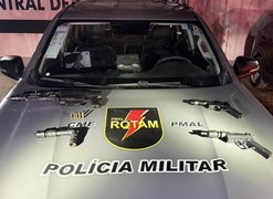 Polícia Militar apreende sete armas em ocorrências registradas em Maceió e no interior